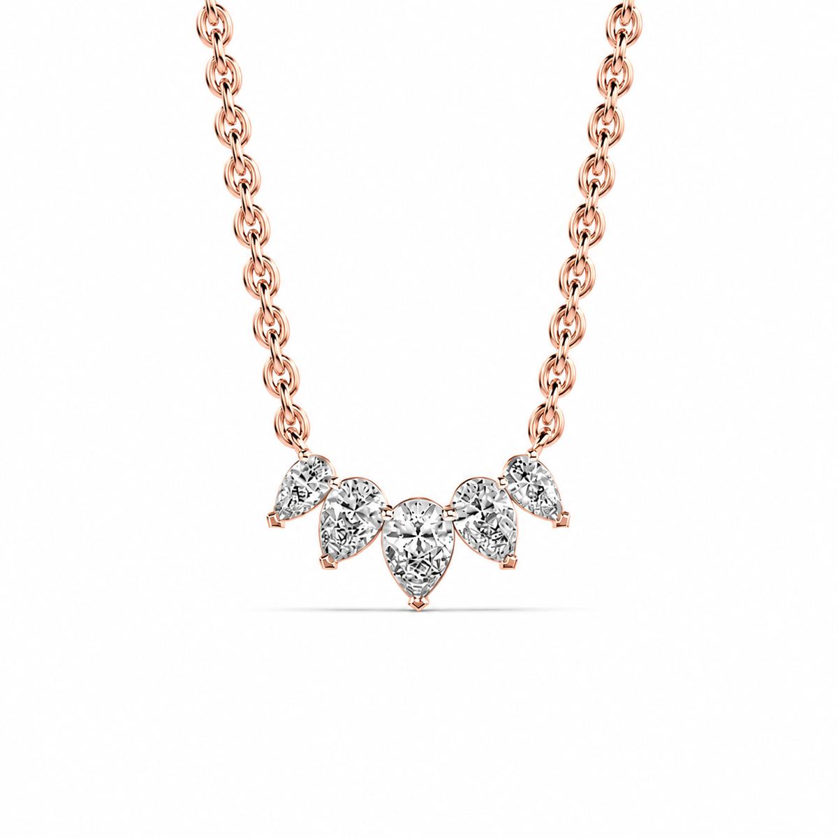 Erica Pear Shaped Diamond Necklace