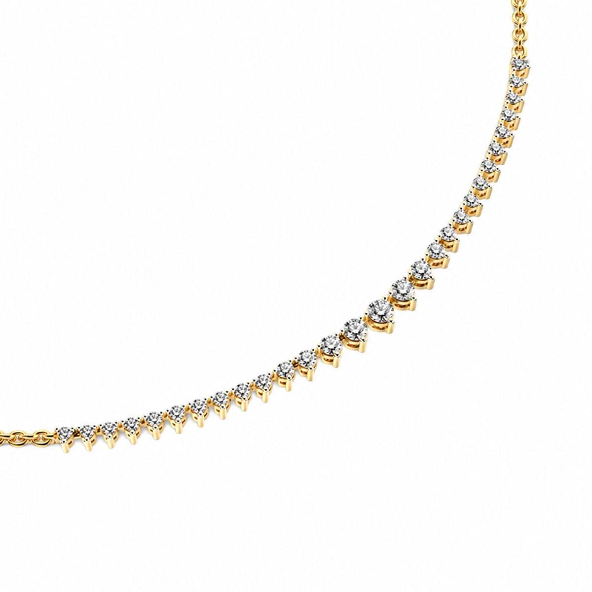 Queens Diamond Cluster Necklace For Women