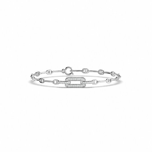 Unity of Facets Diamond Bracelet
