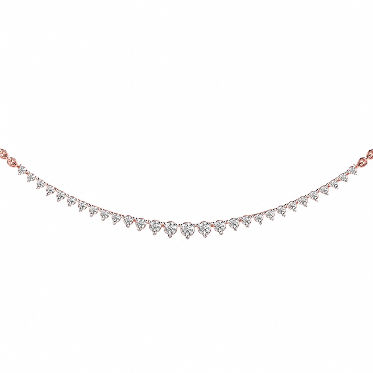 Queens Diamond Cluster Necklace For Women