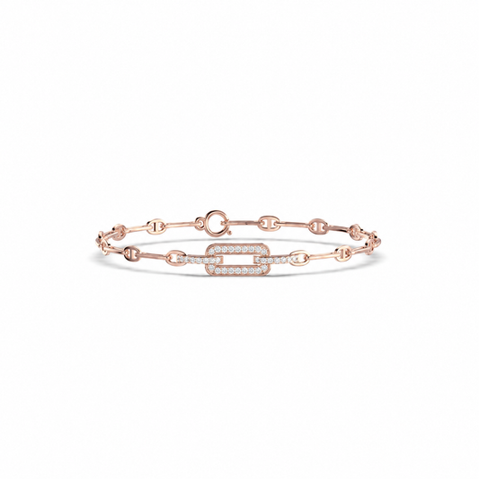 Unity of Facets Diamond Bracelet