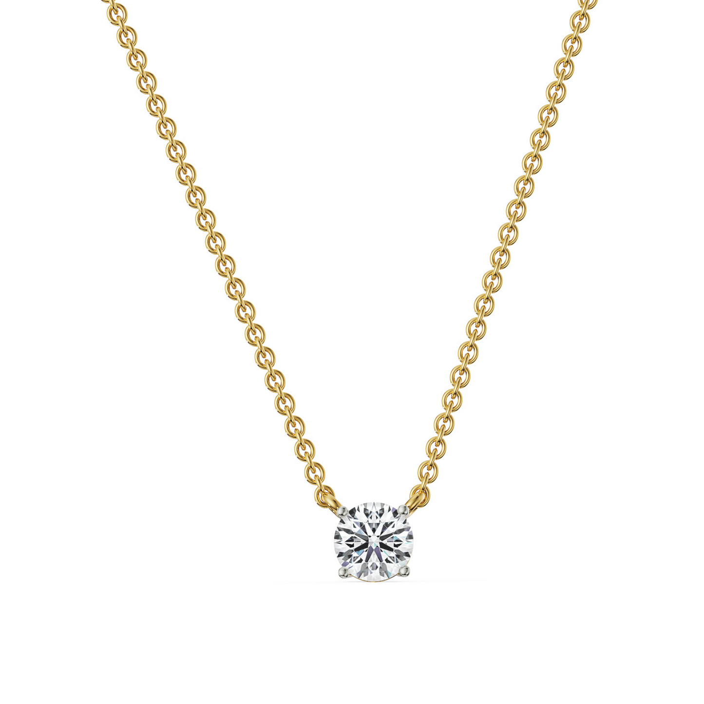 2 CT Solitaire Lab Grown Diamond Necklace
