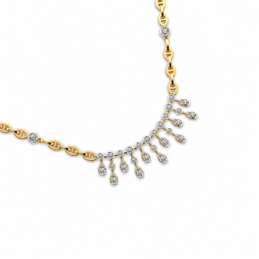 Graceful Fantasy Diamond Necklace