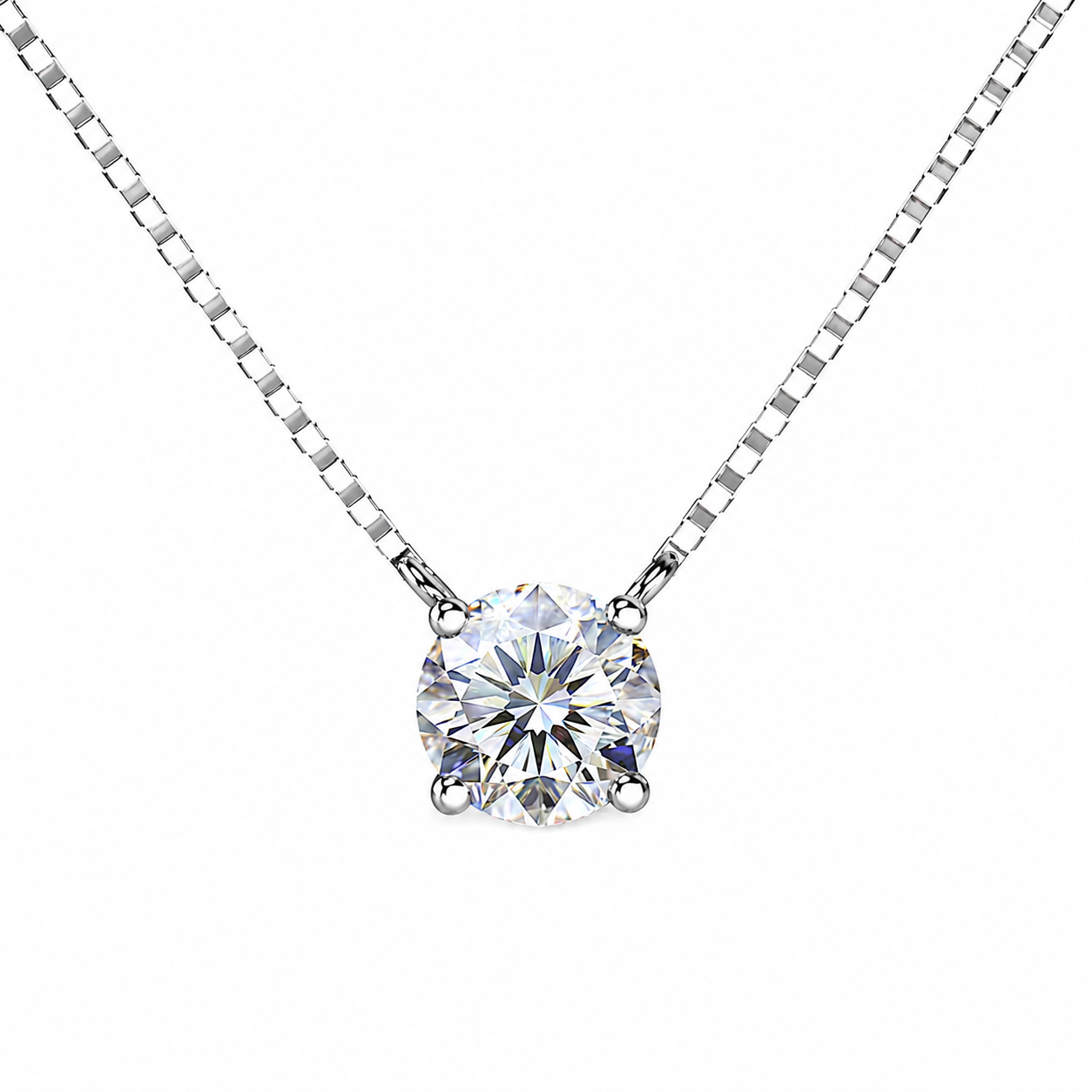 0.5Ctw Dazzling Solitaire Bloom Necklace