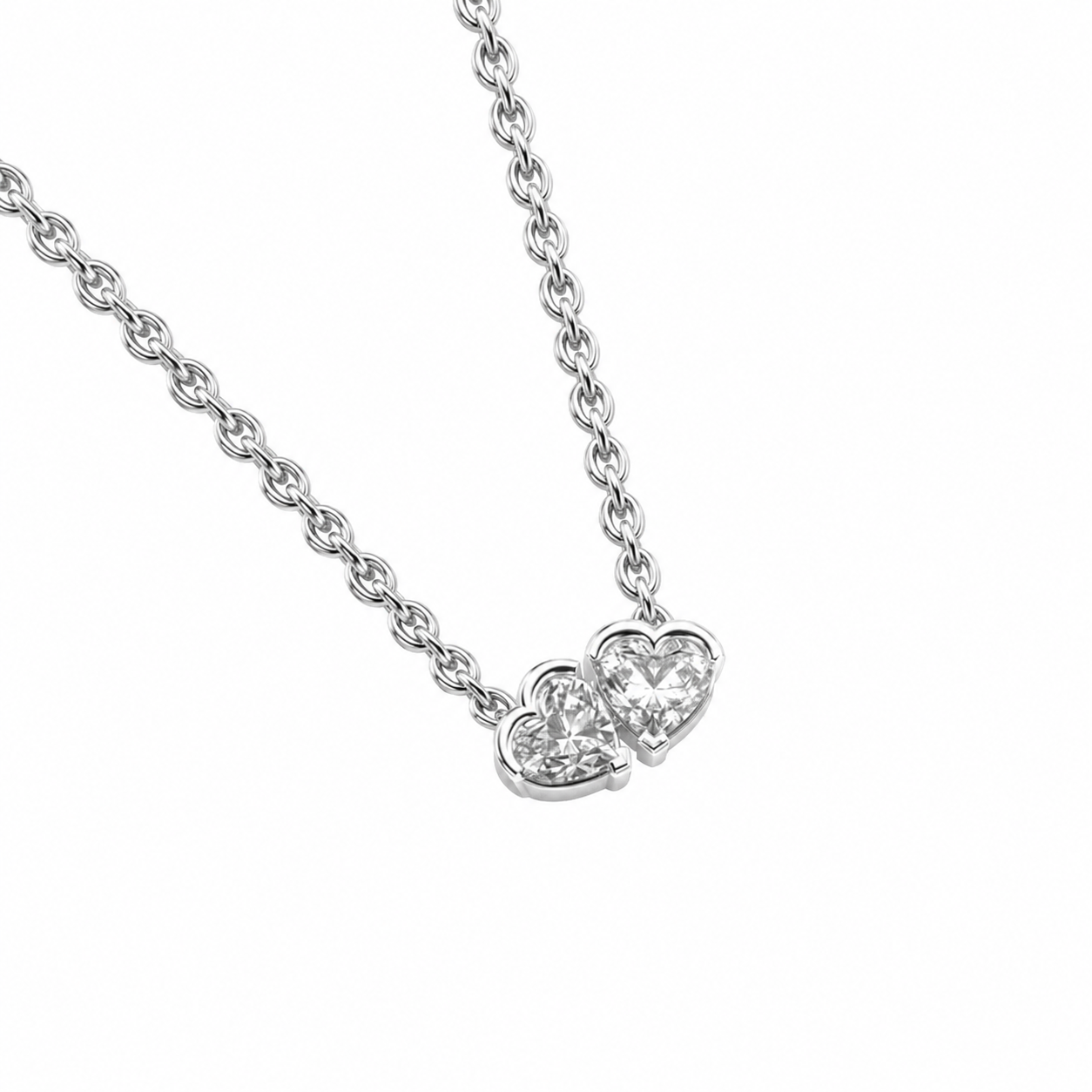 Heart Toi Et Moi Diamond Pendant (With Chain)
