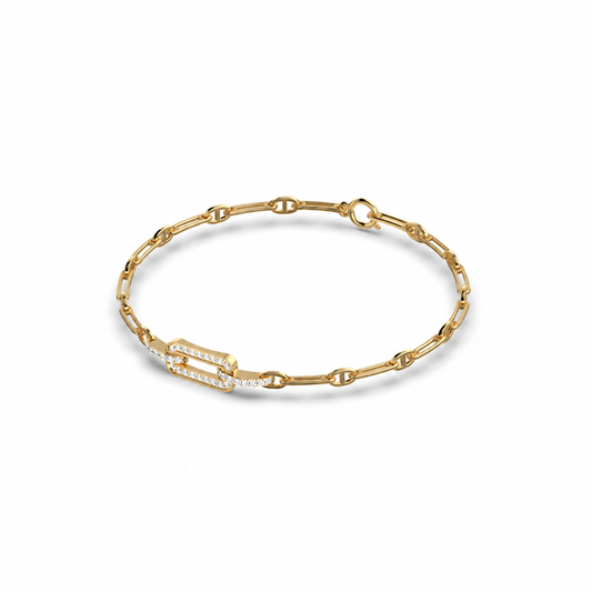 Unity of Facets Diamond Bracelet