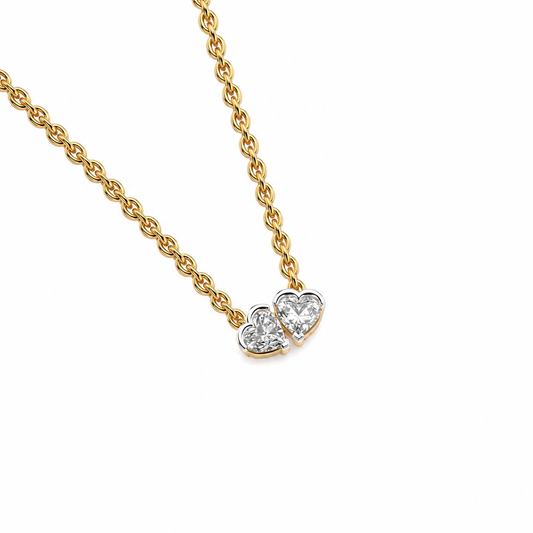 Heart Toi Et Moi Diamond Pendant (With Chain)