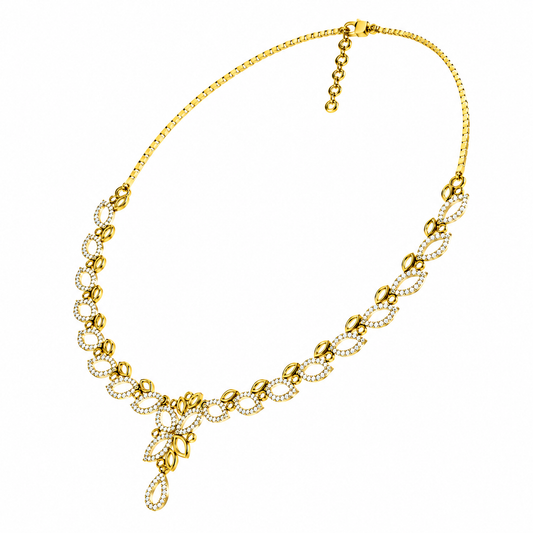 The Alessandra Round Diamond Necklace