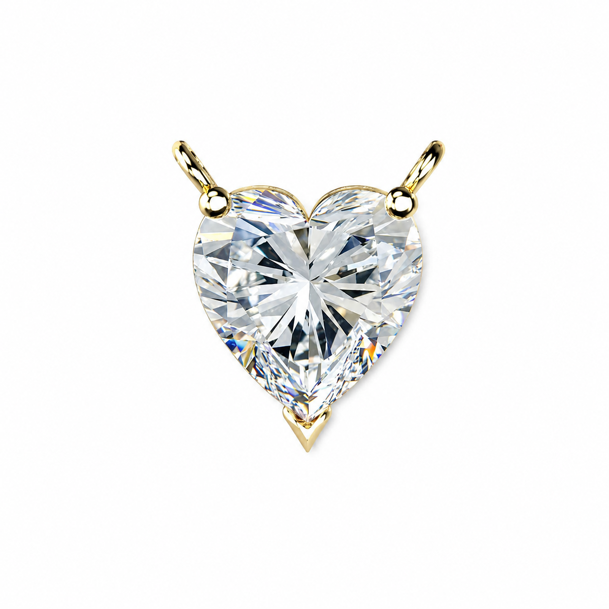 Heart Shaped Solitaire Necklace