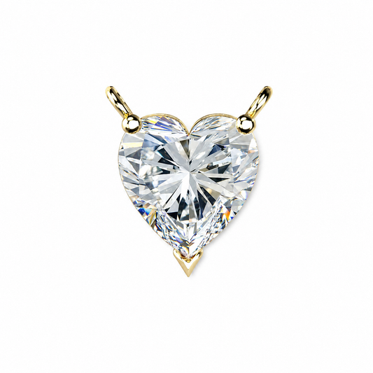 Heart Shaped Solitaire Necklace
