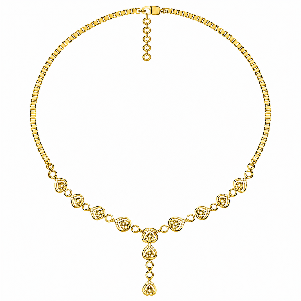 The Ginevra Round Diamond Necklace
