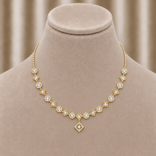 The Lorienne Round Diamond Necklace