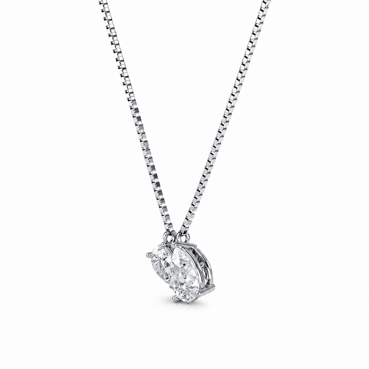 Toi Et Moi Double Pear Necklace