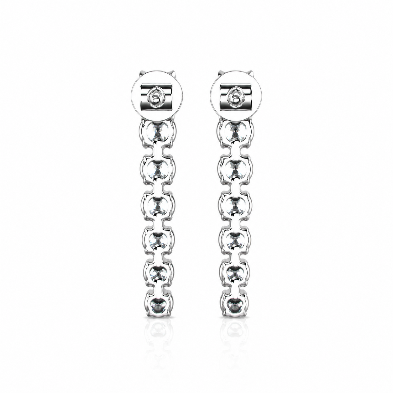 Round Diamond Danglers Earrings