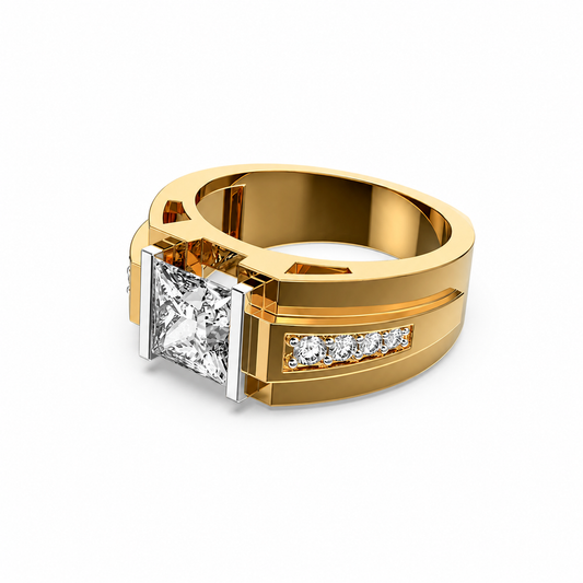 Imperial Square Diamond Ring for Men