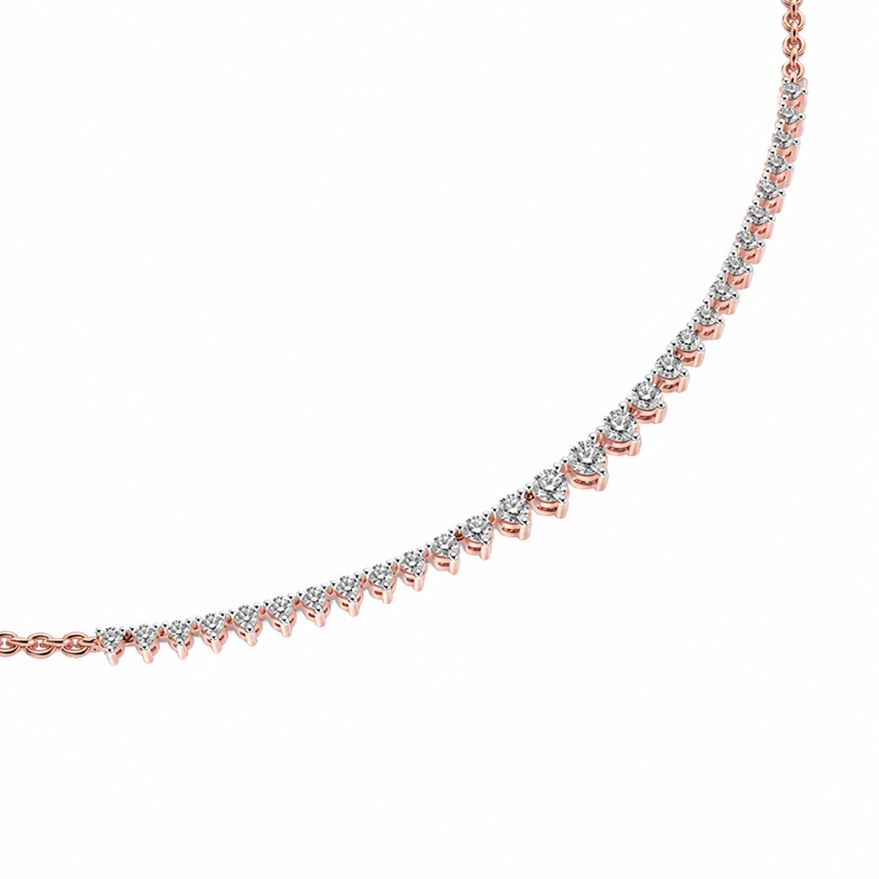 Queens Diamond Cluster Necklace For Women