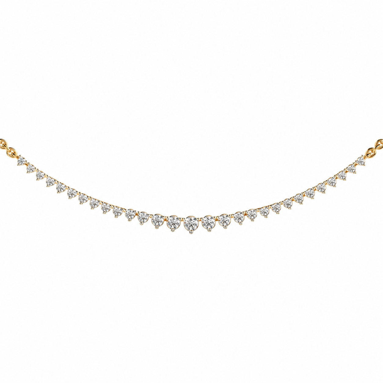 Queens Diamond Cluster Necklace For Women