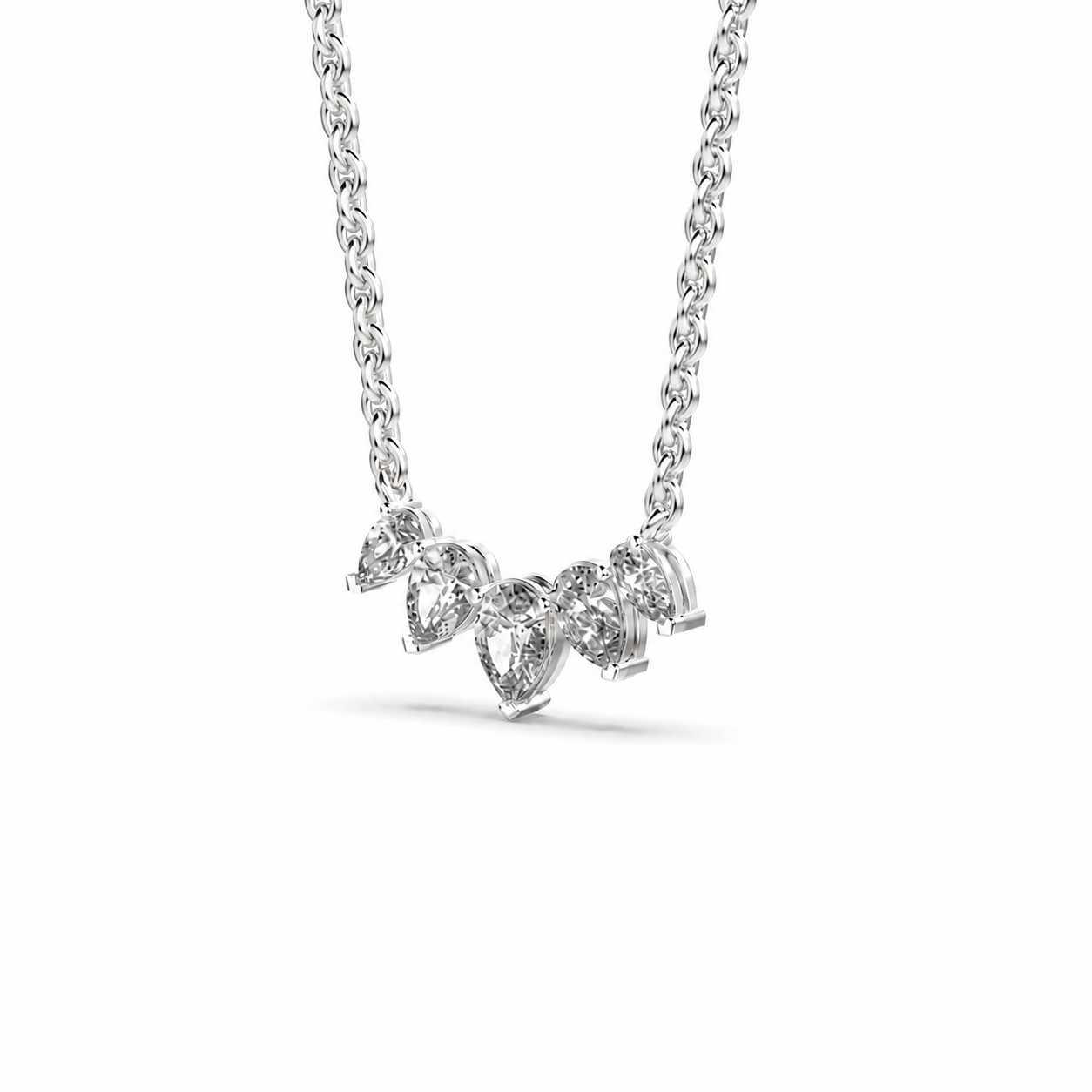 Erica Pear Shaped Diamond Necklace