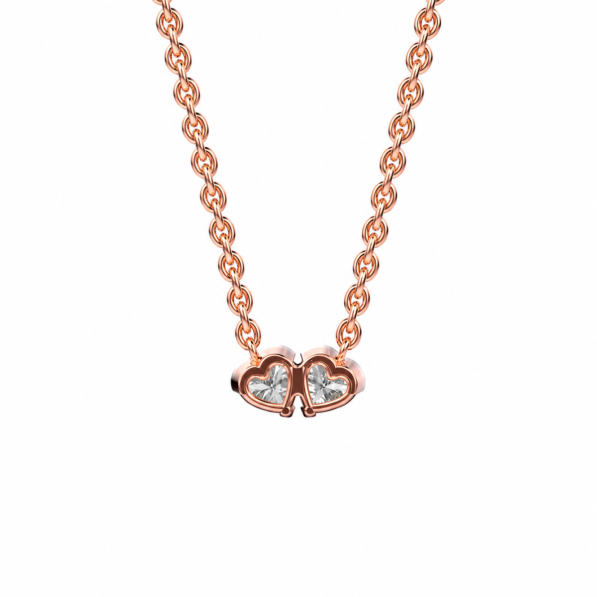 Heart Toi Et Moi Diamond Pendant (With Chain)