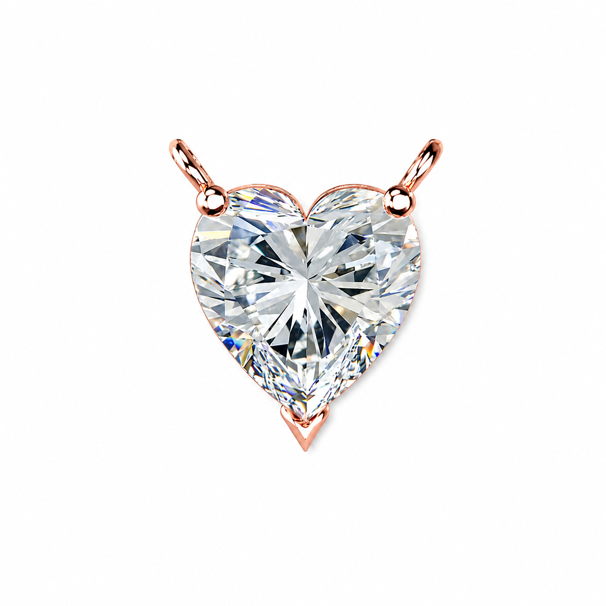 Heart Shaped Solitaire Necklace