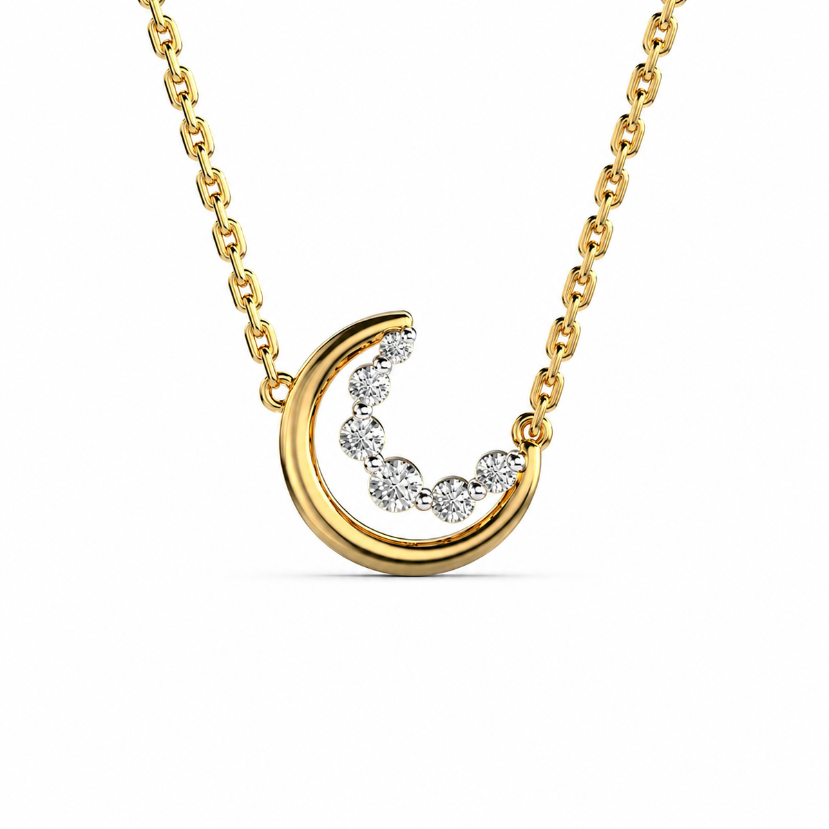 Mystic Noctura Moon Diamond Necklace