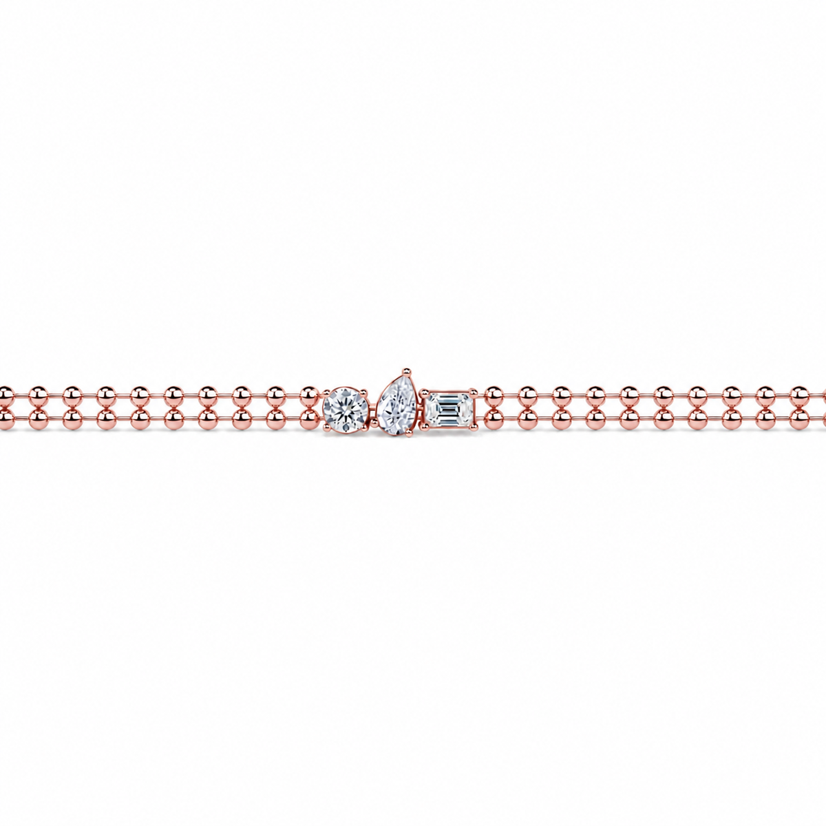 Multi Shape Diamond Trio Bracelet