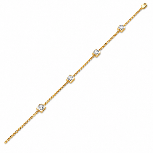 Roselle Beaded Diamond Bracelet