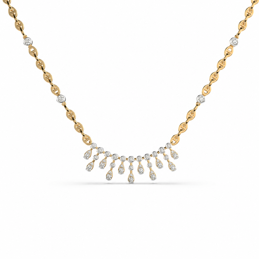 Graceful Fantasy Diamond Necklace