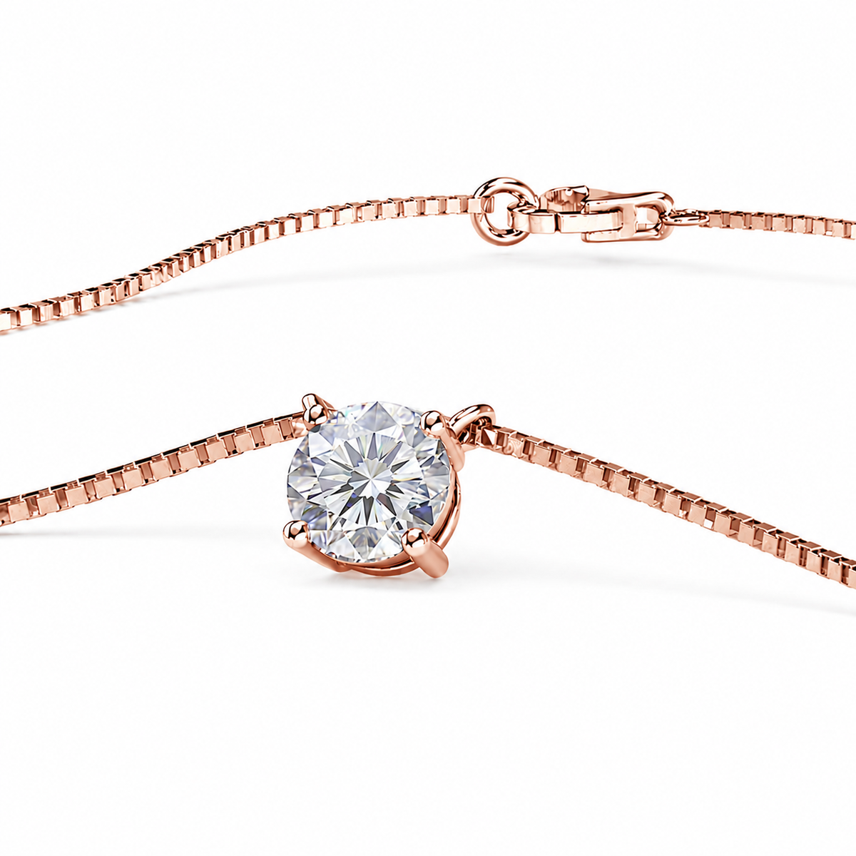 0.5Ctw Dazzling Solitaire Bloom Necklace