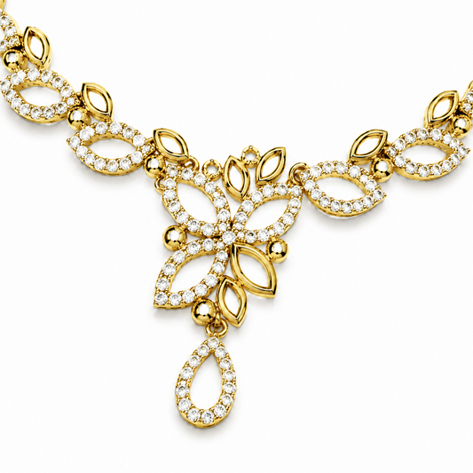 The Alessandra Round Diamond Necklace
