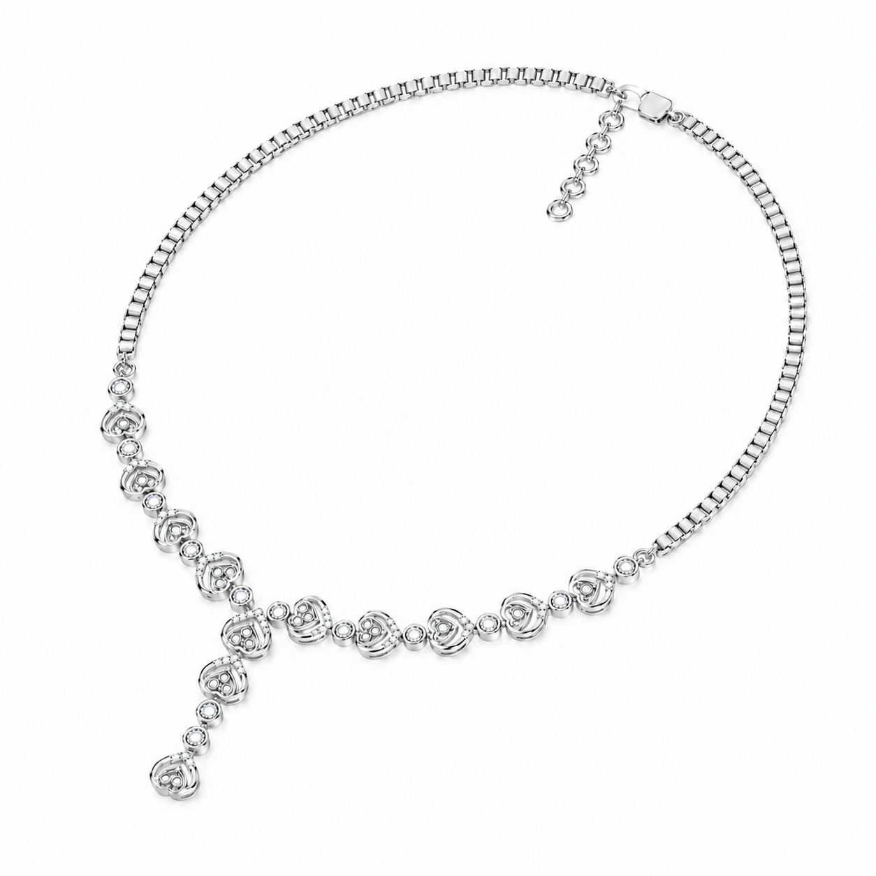The Ginevra Round Diamond Necklace