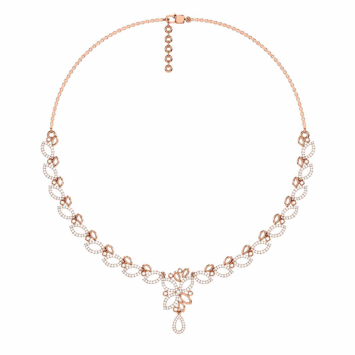 The Alessandra Round Diamond Necklace