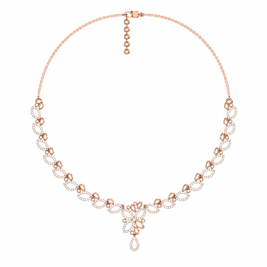 The Alessandra Round Diamond Necklace