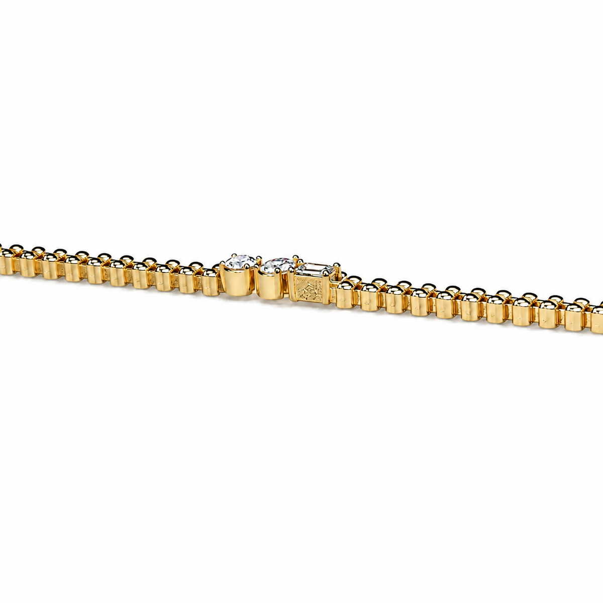 Multi Shape Diamond Trio Bracelet