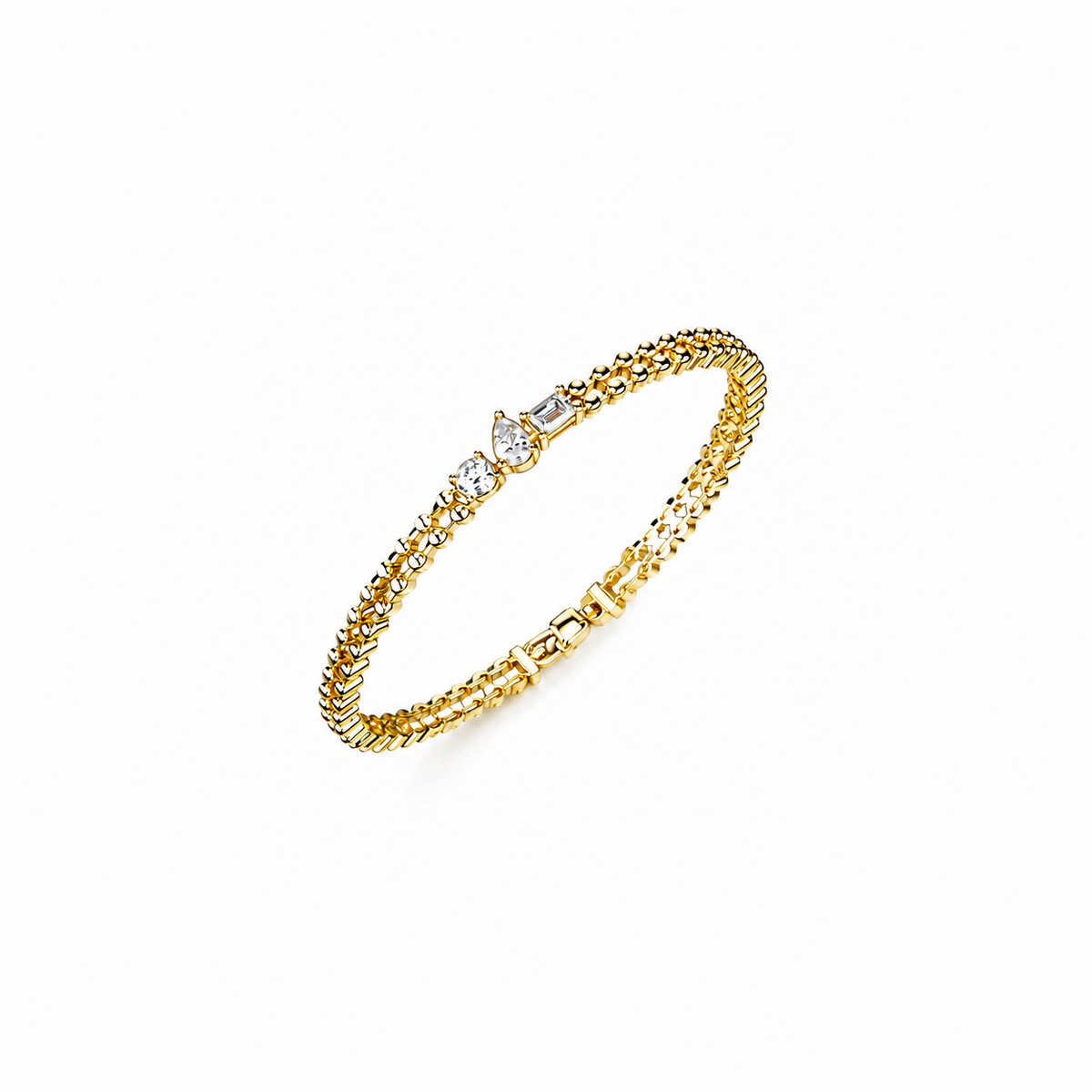 Multi Shape Diamond Trio Bracelet