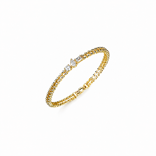 Multi Shape Diamond Trio Bracelet