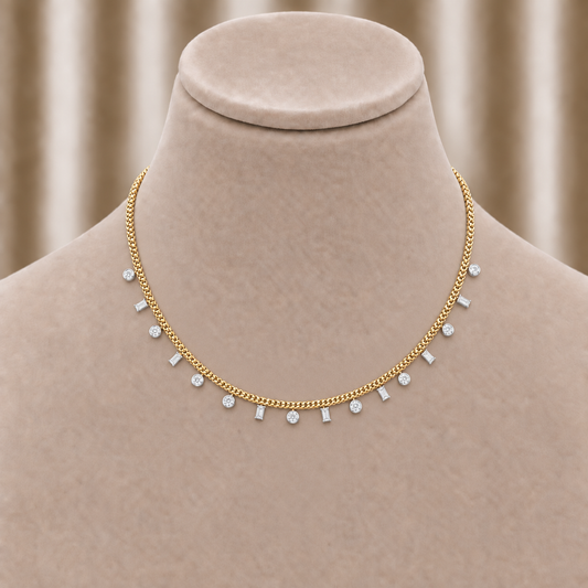 Minimal Elise Diamond Necklace