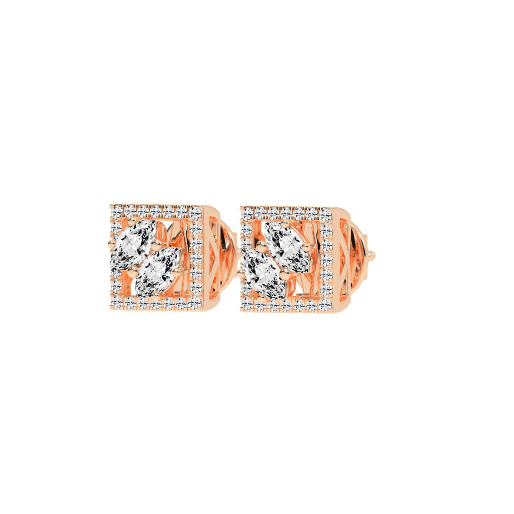 Marquise Sparkle Fancy Stud Earrings