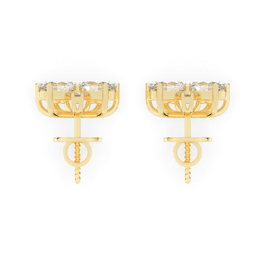 Trilogy Blossom Sparkle Stud Earrings