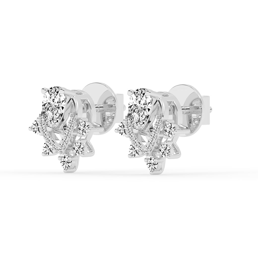 Aurora Drip Teardrop Cluster Earrings