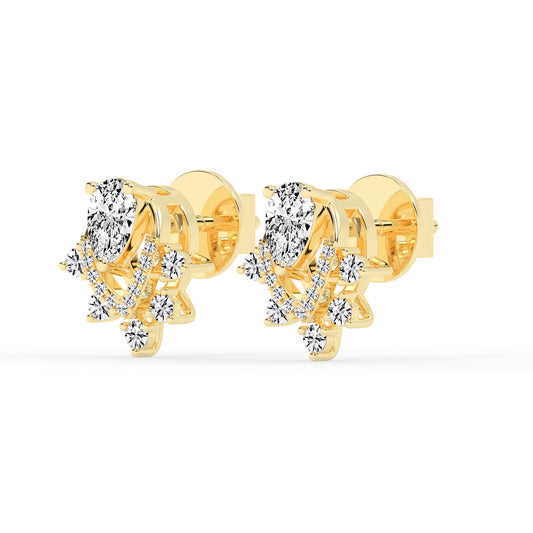 Aurora Drip Teardrop Cluster Earrings