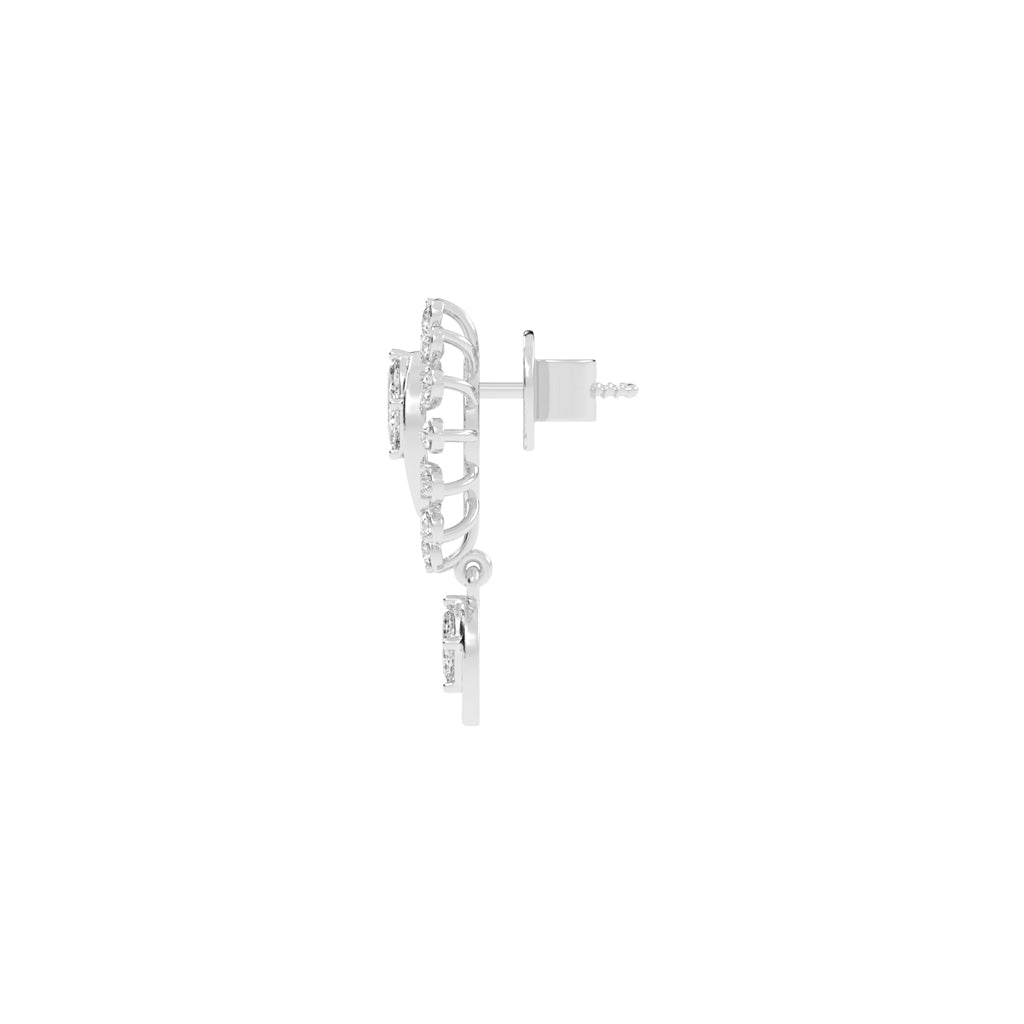 Regal Bloom PavÃ© Drop Earrings