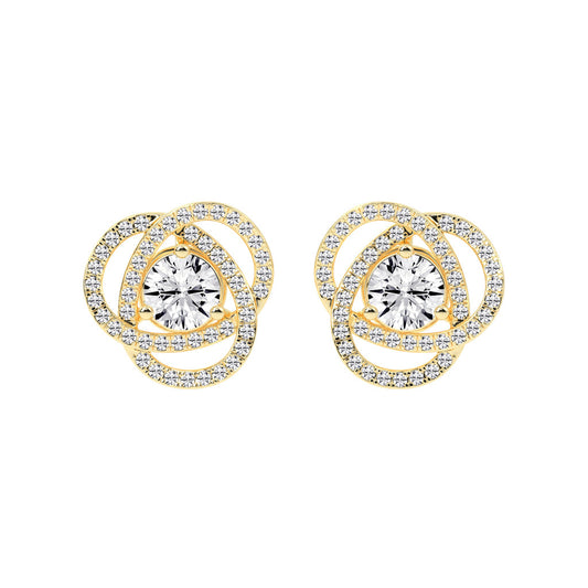 Dazzling Blossom Stud Earrings
