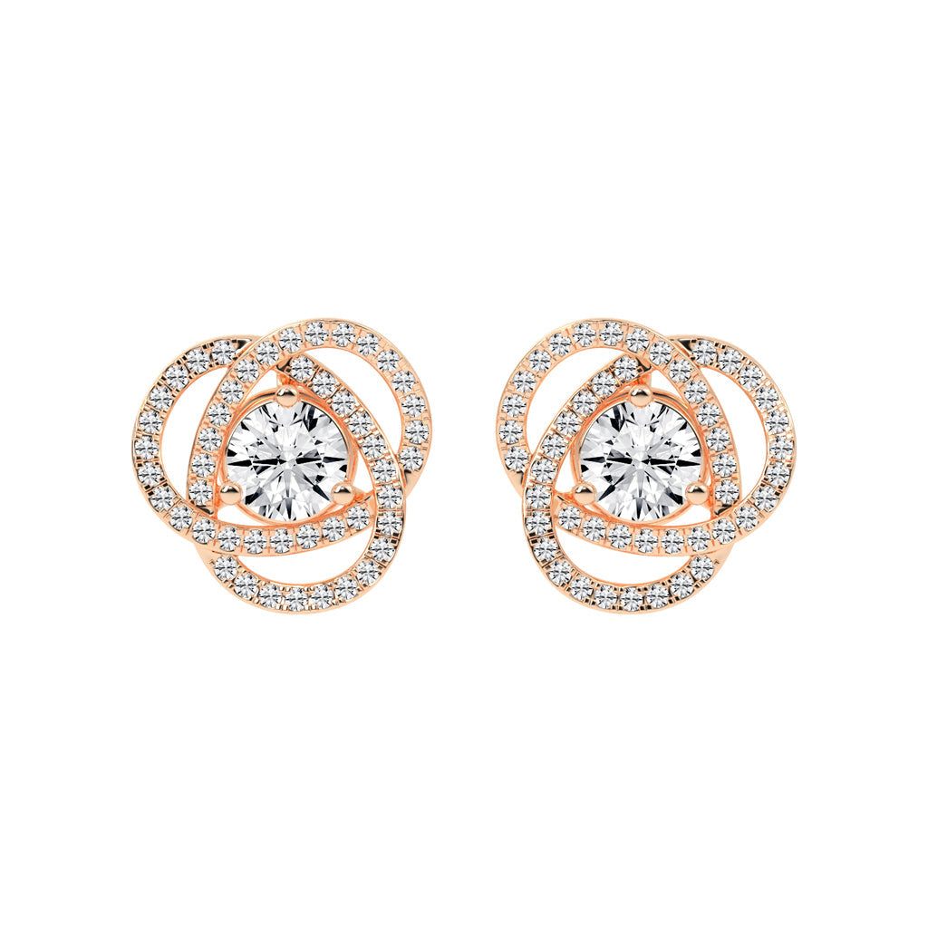 Dazzling Blossom Stud Earrings