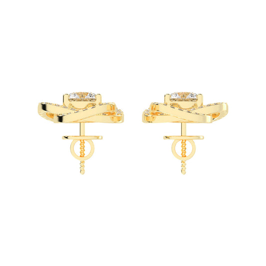 Dazzling Blossom Stud Earrings