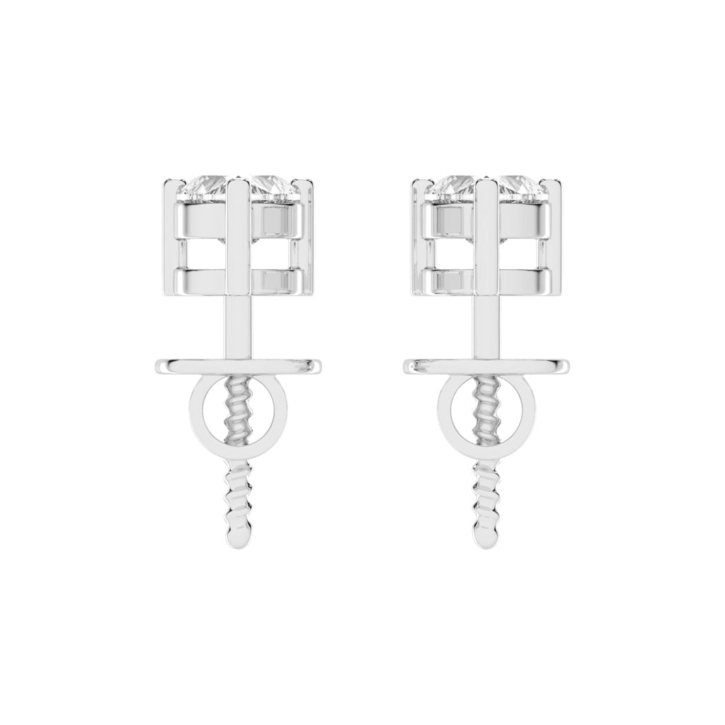 Elegant Heart Stud Earrings