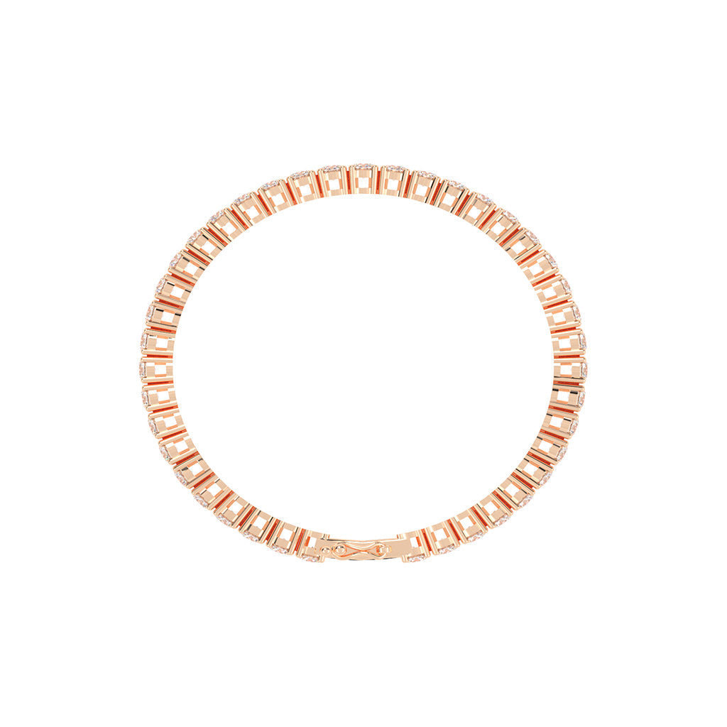 Astra 6Ct Round Cut Tennis Lab Diamond Bracelet