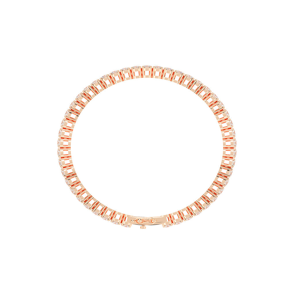 Vivara 4.5Ct Standard Round Cut Tennis Lab Diamond Bracelet