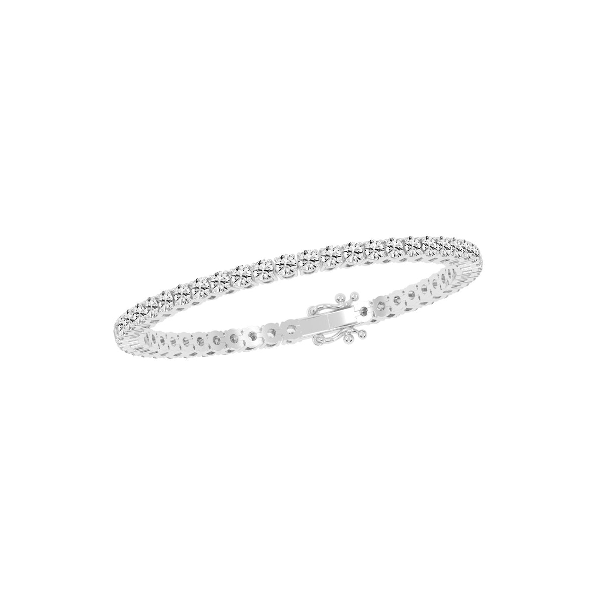 Vivara 4.5Ct Standard Round Cut Tennis Lab Diamond Bracelet