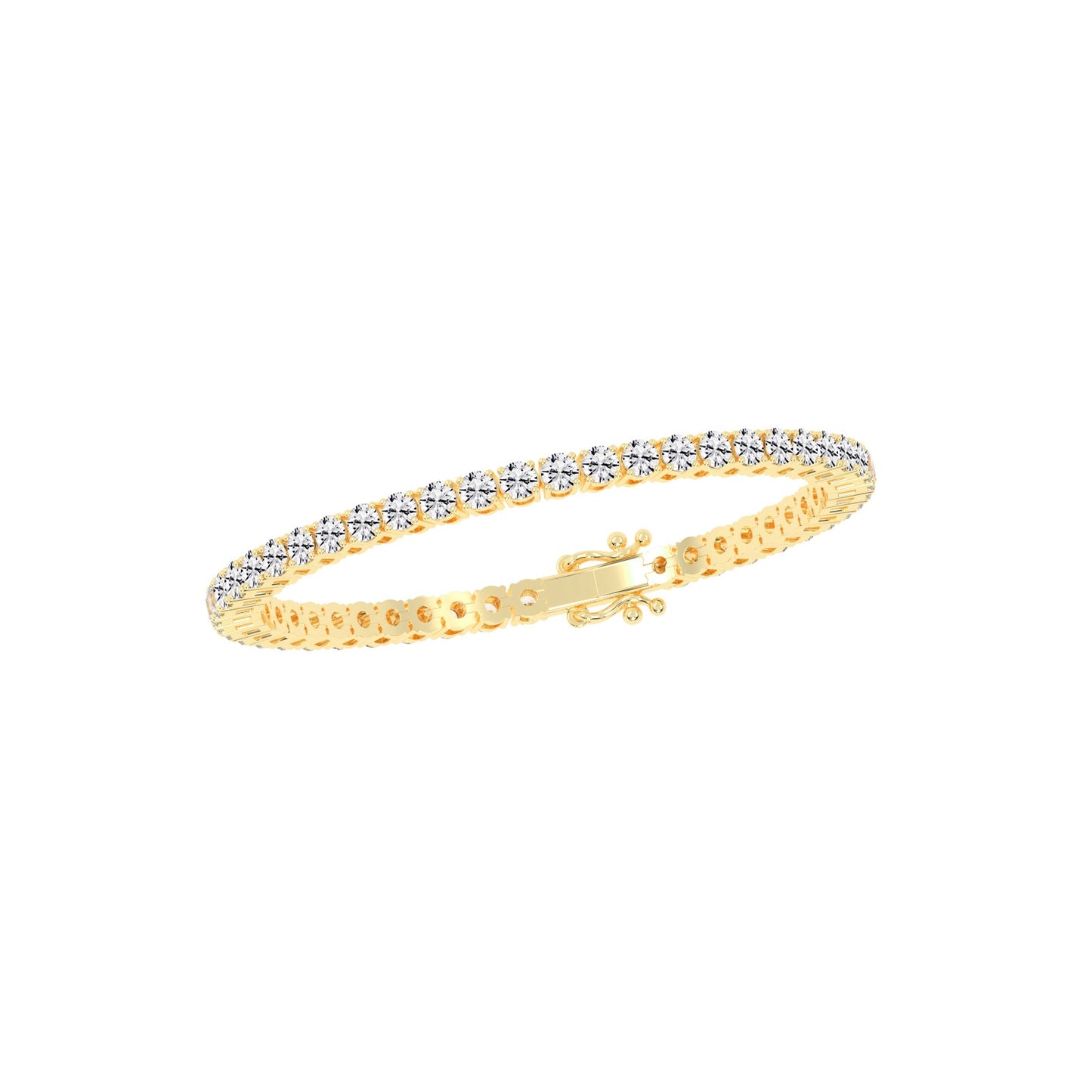 Vivara 4.5Ct Standard Round Cut Tennis Lab Diamond Bracelet